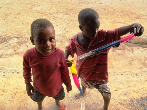 Grandpa takes a picture