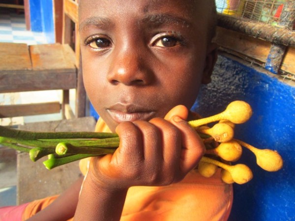 Grandpa carried this handful of hard "gnang" around for days trying to sell it to me.
